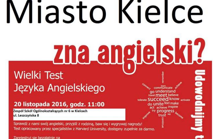 Wielki Test Języka Angielskiego.