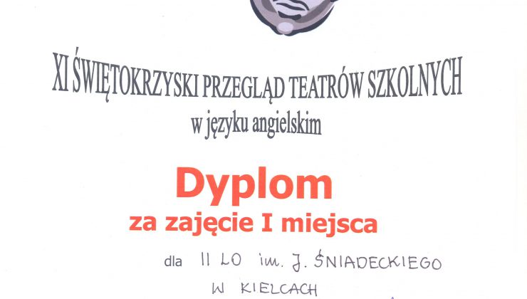 Przegląd Teatrów Szkolnych w Języku Angielskim